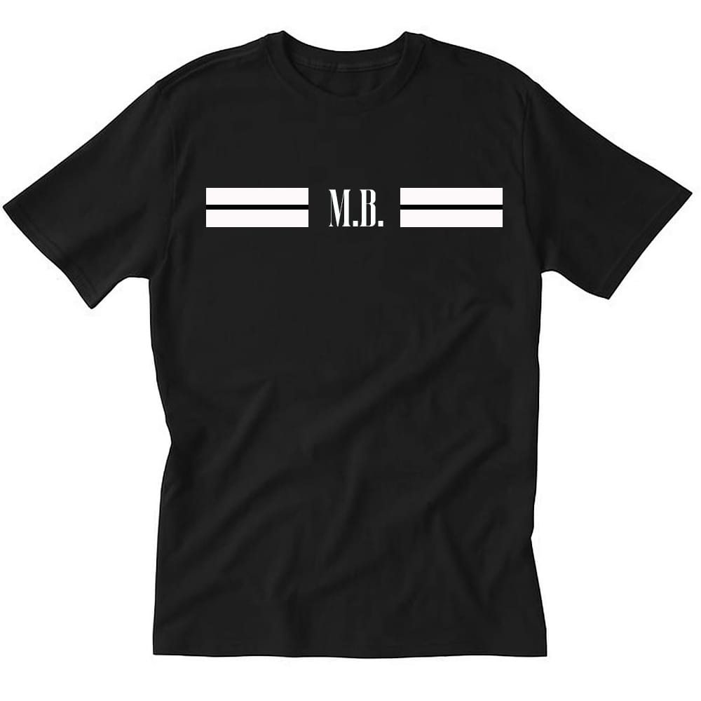 BRAND ME — Camiseta Negra Personalizable con Iniciales - Imagen 3