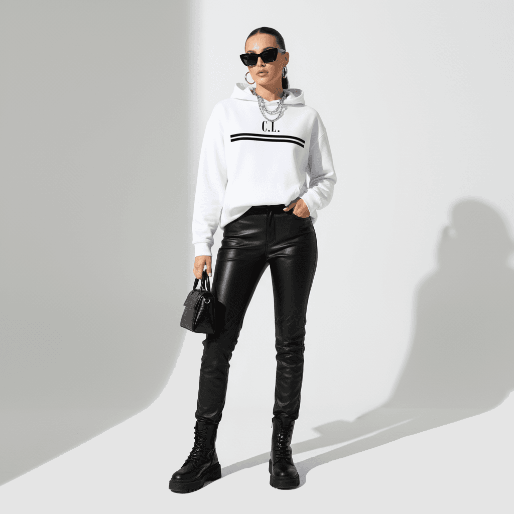 Sudadera LINE Blanca V.I.P. (La Pureza del Éxito)