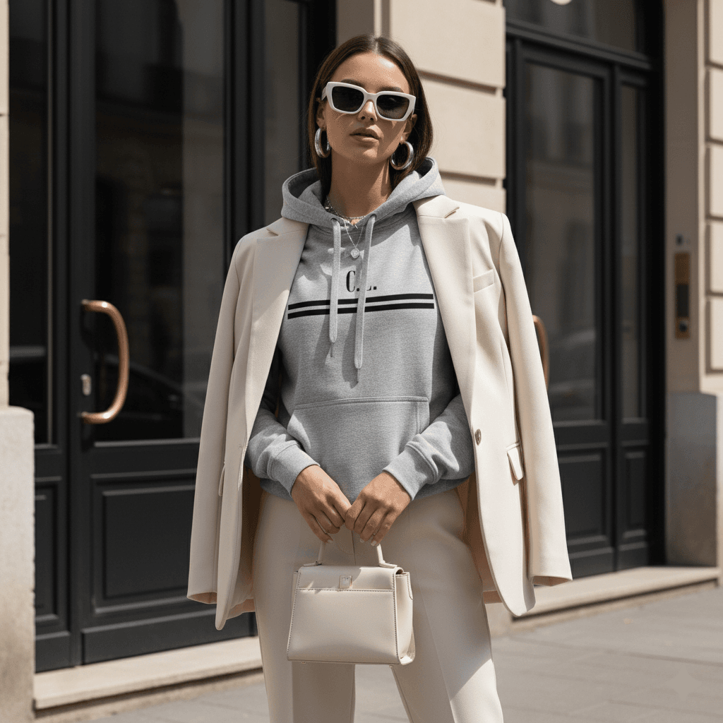 Sudadera LINE Gris V.I.P. — “La Sofisticación Racional”